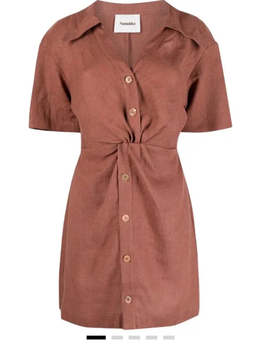 Nanushka Taiga Shirt Dress Size M - Picture 2 of 9